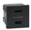 Ładowarka Usb K45 (45X45) Gniazdo Typ A 5V/2,1A K126E/14