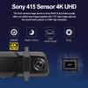 E-ACE Автомобильное зеркало заднего вида с разрешением 4K, записывающая камера DVR, видеорегистратор с 10-дюймовым экраном, супер ночной вид