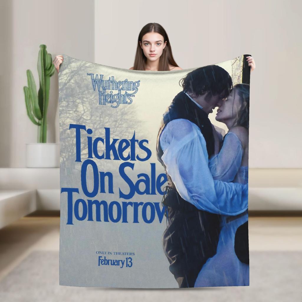 Wuthering Heights 2026 Movie Gift Fashion Blanket For Men Women Ultra Soft Throw Fashion Blankets for Living Room es Multi-size