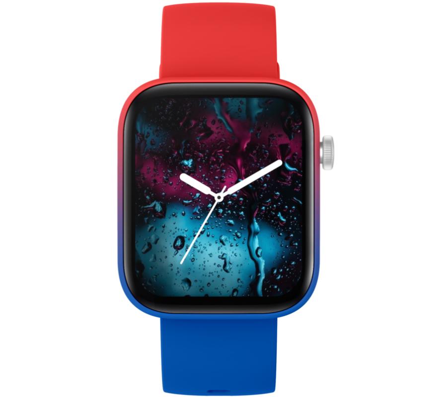 Smartwatch Rubicon Rnce97 Czerwony Z Niebieskim