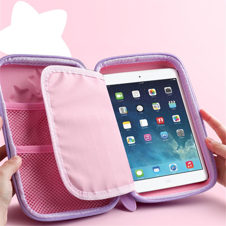 3D EVA Unicorn Cute Pencil Case Cartoon Stationery Box Girls Color Pencil Box Student Pen Case School Supplies Gifts Ipad Case