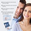 Oralhoe Регулируемый набор искусственных зубов Верхняя и нижняя челюсть Гипоаллергенные косметические протезы Идеальная улыбка Отбеливание Набор искусственных зубов