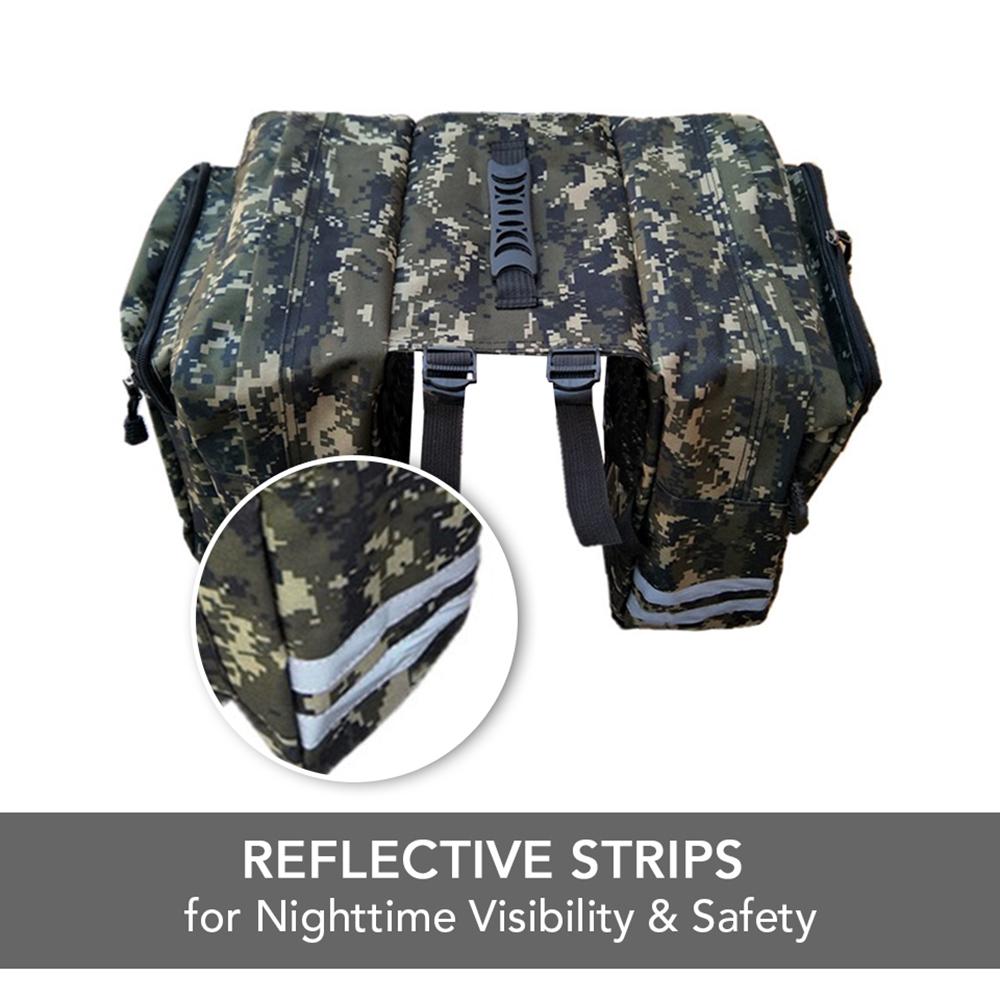 Сумка на заднее сиденье велосипеда Велосипедная стойка для велосипеда Двойная сумка на багажник Сумка для хранения продуктов Сумка для переноски