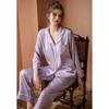 Solid Classic Elegant Fashion European and American Style Women's Homewear Spring Autumn Lounges Female Pajamas