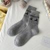 Wool Socks, Elk Warmth, Mid-Tube Bow, Christmas-Style Thick Socks