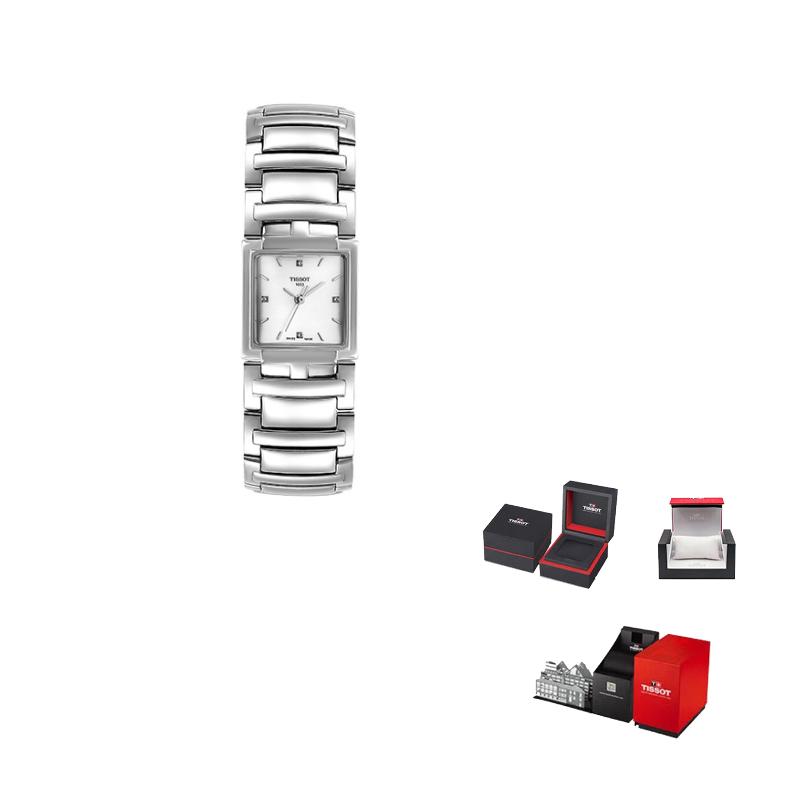 Tissot Женские часы Fanting Collection с кварцевым механизмом 23,8 мм Серебристый циферблат Корпус из нержавеющей стали T051.310.11.116.00