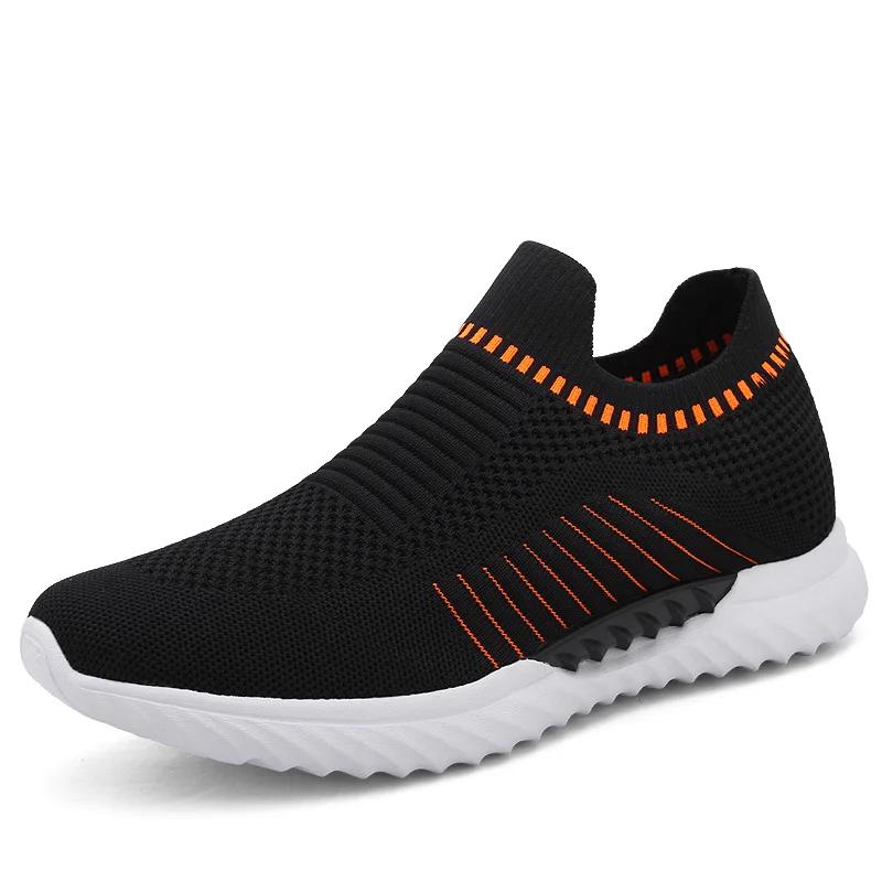 Высококачественные фирменные мужские сетчатые кроссовки Fly Woven Mesh, нескользящие, для спорта на открытом воздухе, для отдыха, мужские парковые кроссовки с мягкой подошвой