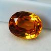8.11 Ct Natural Oval Cut Sparkling Fire Orange Sapphire   Loose Gemstone