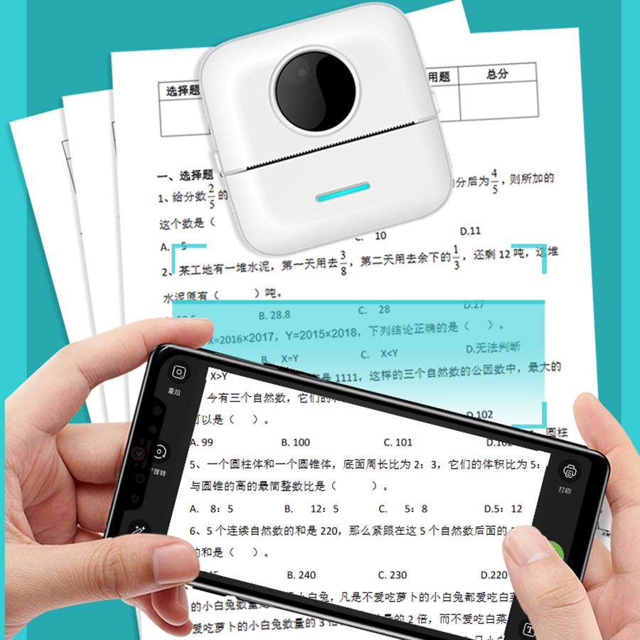 Мини карманный термопринтер для фото Беспроводной Bluetooth-принтер для Android и iOS