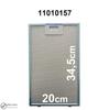 1 pc filter 11010157 for oil filter hood 345x200 mm hgnm metal mesh for hood in the kitchen