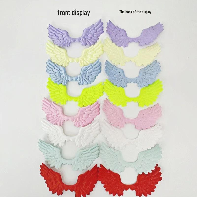 Satin Angel Wings Ultrasonic Embossed Fabric for DIY Decorations & Accessories