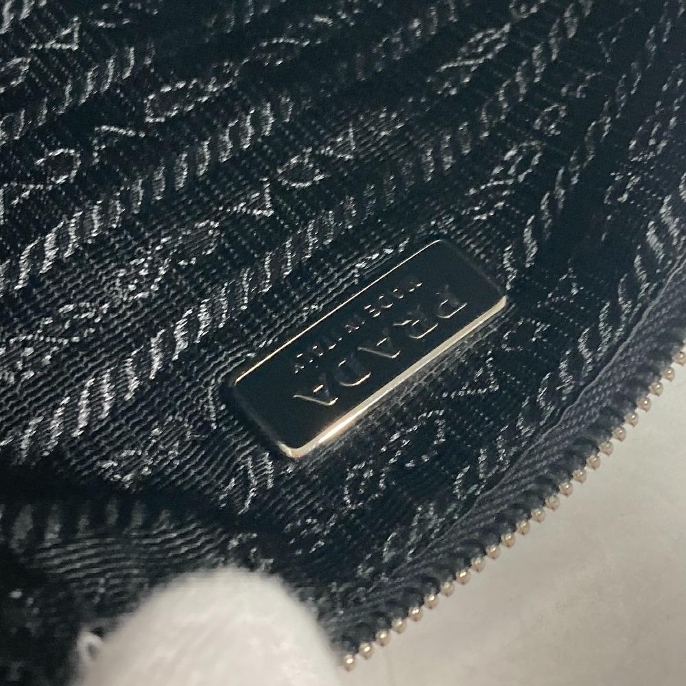 PRADA 2M1214 Makeup pouch Cosmetics Pouch Skull Clutch bag Pouch Nylon Black