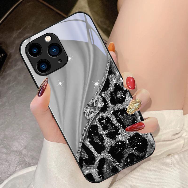 Красочные узоры для iPhone 16 Pro Max 15 Pro 14 13 12 Mini 11 XS Max XR 7 8 Plu SE 2022 Чехол для телефона из закаленного стекла