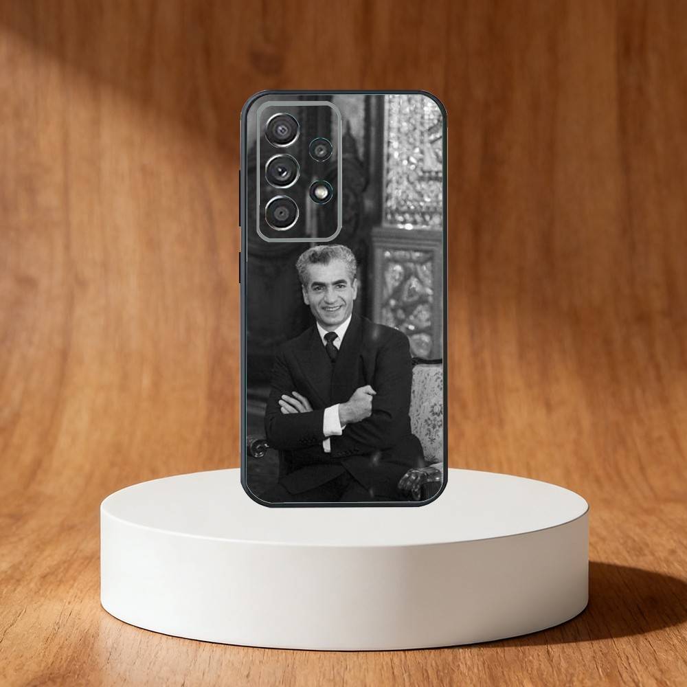 Mohammad Reza P-Pahlavi Phone Case For Samsung S25,S24,S21,S22,S23,S30,Ultra,S20,Plus,Fe,Note,10,9,5G Black Cover
