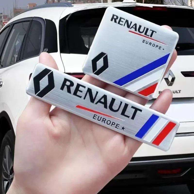 For Renault Megane 2 3 4 Twingo Clio Talisman Captur Kwid Scenic GT 3D Car Aluminum Sticker Emblem Badge Decals Accessories S888