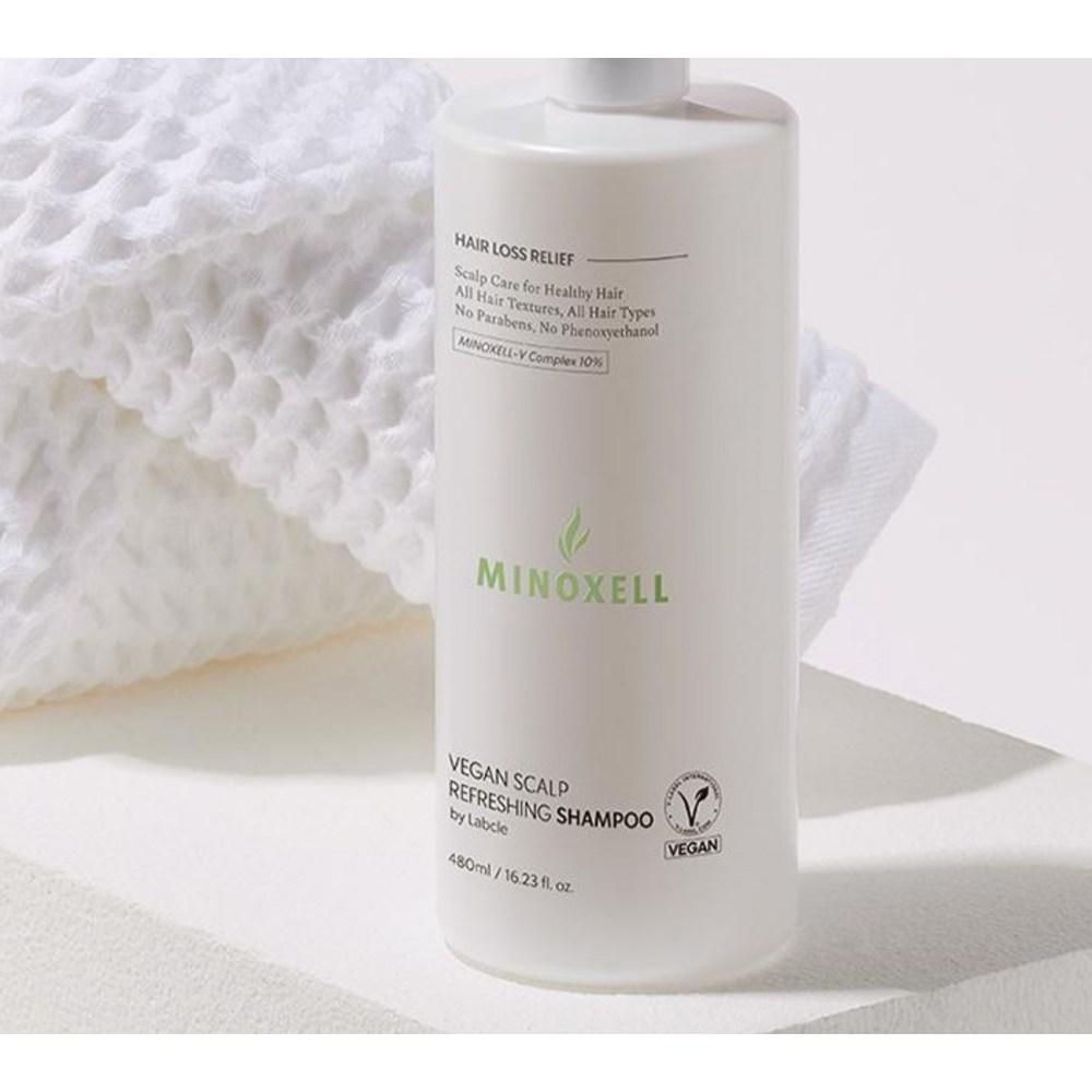 Minoxel Vegan Scalp Refreshing Hair Loss Shampoo, 480 мл, 1 шт.