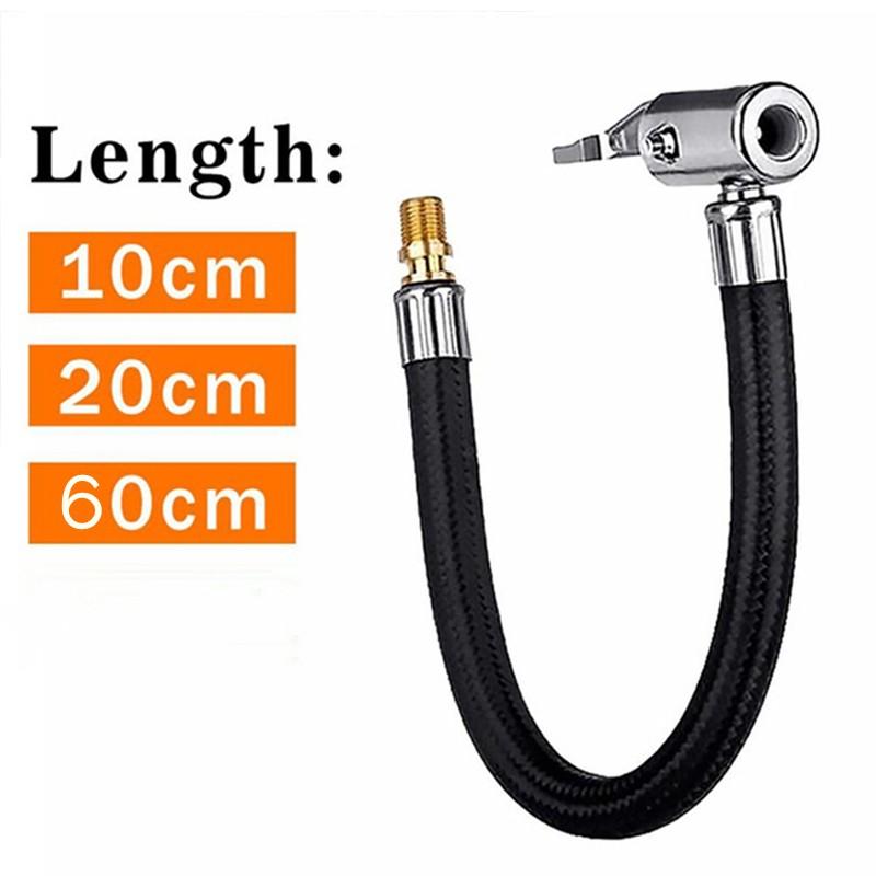 Автомобильный велосипед мотоциклетный шланг для накачки воздуха, надувной насос, удлинительная трубка, адаптер для быстрой накачки, блокирующий воздушный патрон