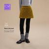 Little Naive Girls' Fleece-Lined Neo-Chinese Style Skort Leggings