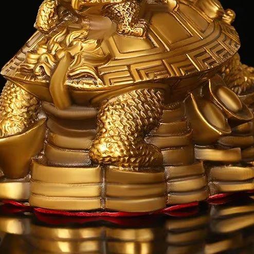 Медные ornaments Драконочерепахи, Мать и Сын Черепахи-Сокровищницы Деньги, Декор Гостиной, Офиса