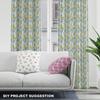 Royal Samt Stoff Polyester Zum Nähen - Motiv Ananas
