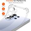 Ударопрочный бронированный чехол для Samsung Galaxy S26 Ultra S26+ S 26 SamsungS26 Plus S26Ultra 5G Прозрачный силиконовый чехол Прозрачный Funda