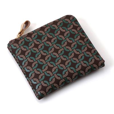 Inden RINGLET, традиционная ремесленная монета Koshu Inden из оленьей кожи, лаковая, оригинальная брендовая монета с геометрическим узором ([№8102] Кошелек)