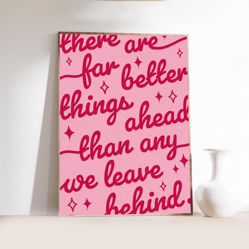 Розовое сердце любви и игральные карты Подготовительный студент Холст Принт Постер Баухаус Настенное искусство Постер Кофейня Бар Домашний декор