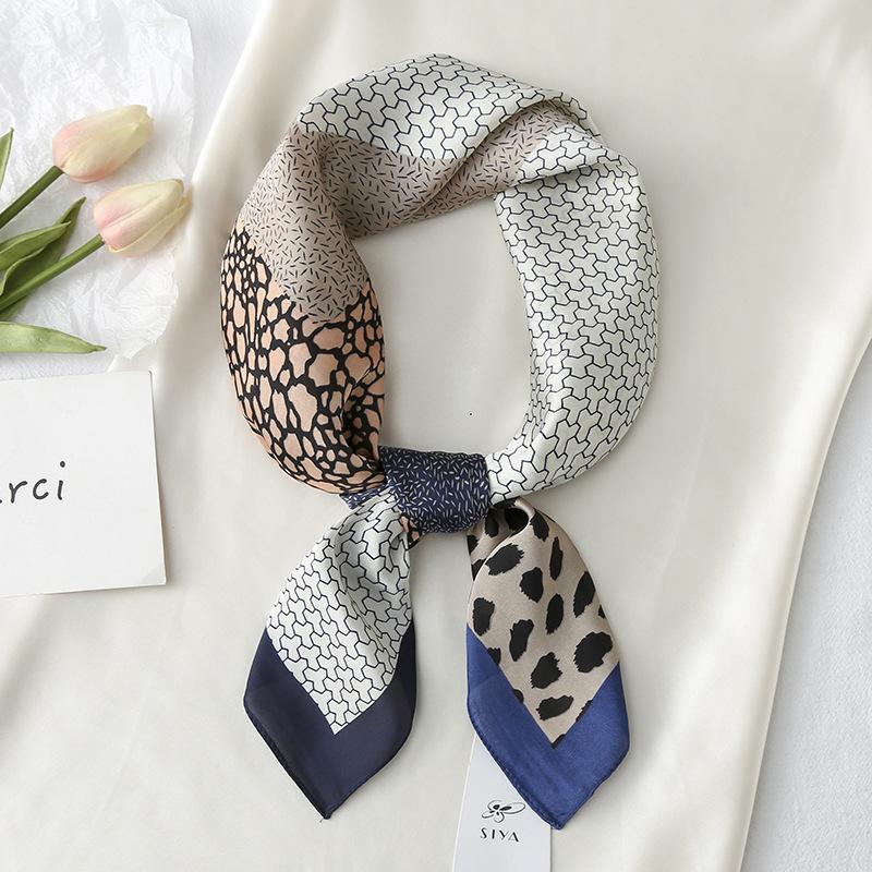 2024 New 70 CM Silk Shirt Decoration Small Square Scarf Fashionable And Versatile Commuting Scarf Neck Protection Scarf