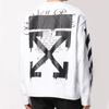 OFF WHITE Свитшоты Весна/Лето 20 Мужские Белые С Круглым Вырезом Средней Посадки Обычные OMBA037R20E300050110