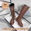 Augustine Clearance Special Long Boots Women's Autumn and Winter Thick Heel Thick Sole Retro British Street Fashion Knight Boots