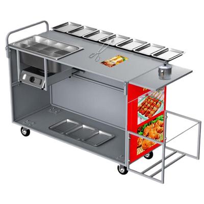 Многофункциональная мобильная тележка для барбекю и закусок