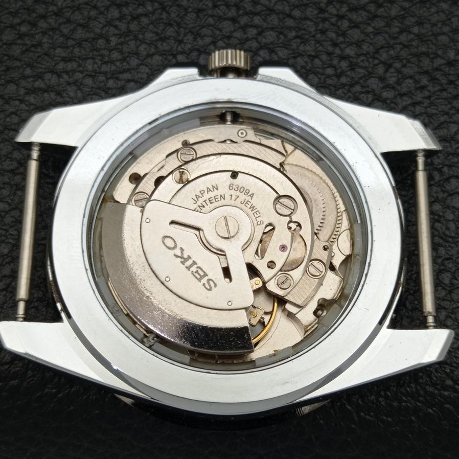 ЯПОНИЯ МУЖСКИЕ SEIKO 5 АВТОМАТИЧЕСКИЕ 6309A ВОССТАНОВЛЕННЫЕ СЕРЕБРЯНЫЕ ЧАСЫ a426511-2