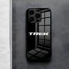 Чехол для телефона Bicycle T-TrekS для iPhone 17 Air 16 E Pro Max 15 14 13 Mini 12 Pro 11 Max Plus Черная стеклянная крышка