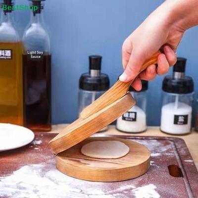 Ручная деревянная пресс-форма для теста на пельмени, Круглая скалка-пресс для теста для пельменей, эмпанадас, тортильи