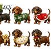 Dachshund Advent Calendar 2026 Christmas Calendar, 24-Day Countdown Toy Set with Mini Decoration for Home Dog Figures, Holiday Acrylic Ornament