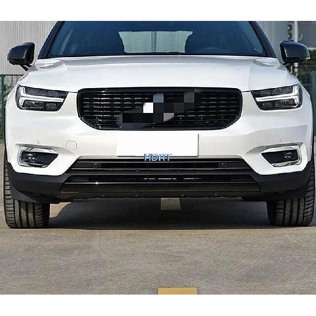 Car Body Front Head Fog Light Lamp Detector Frame Stick ABS Chrome Cover Trim Part 2pcs For VOLVO XC40 2019 2020 Car Accessories