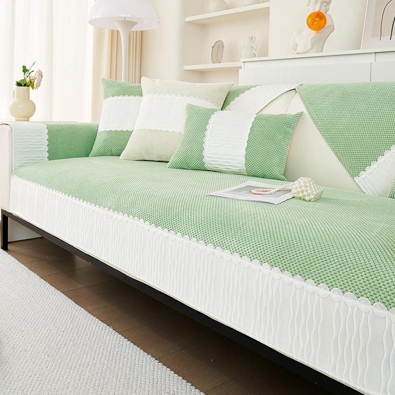 Simple Modern Corduroy Sofa Cover Sofa Cushion Four Seasons Backrest Towel Cover Cloth Non-Slip Seat Cushions