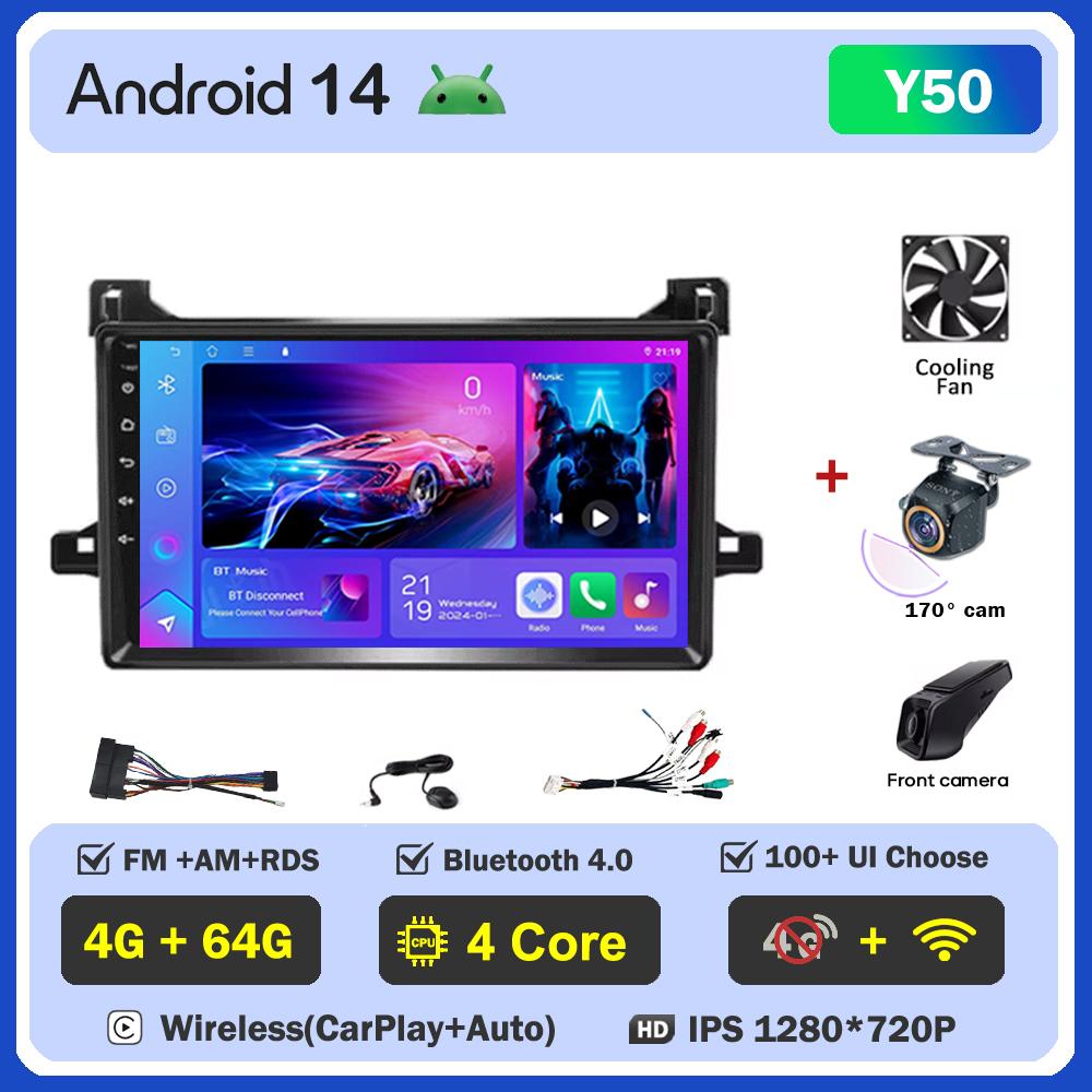 Автомобильный мультимедийный проигрыватель для Toyota Prius XW50 2015 2016 2017-2020 Android 14 интеллектуальные автомобильные системы Mirror Link GPS навигация