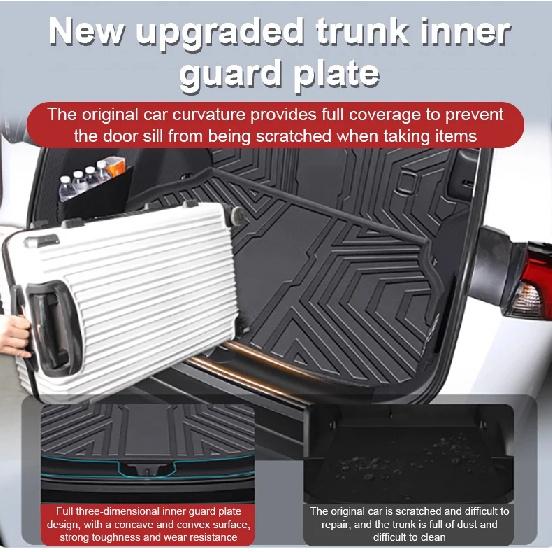 Car Trunk Mat For Mini Cooper J01 2025 Accessories SE Hatch 3-doors 2026 TPE Car Boot Tray Liner Waterproof Mats Car Accessories