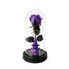 Transparent Cover Artificial Rose Night Light Realistic Ghost Rose Ornament  Halloween