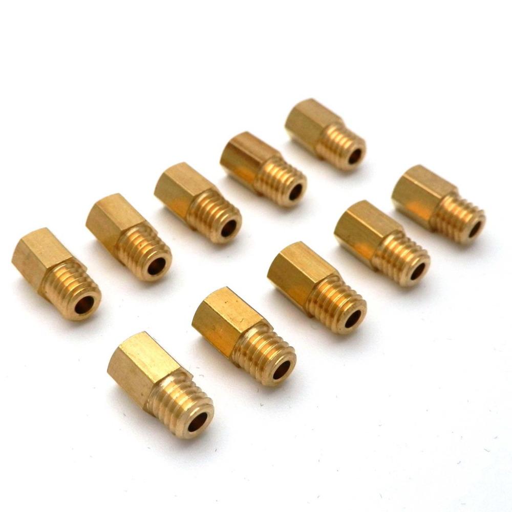 10pcs/lot Motorcycle Carburetor Large Hex Type Main Jets 5.2mm for MIKUNI 4/042 VM/TM/TMX RX100 AX100 TM24 27 28 18-1142