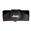 Protective Leather Car Sun Visor Sunglasses Case for Jeep Renegade Wrangler JK JL All Models Eyeglasses Holder Auto Accessories AMN1