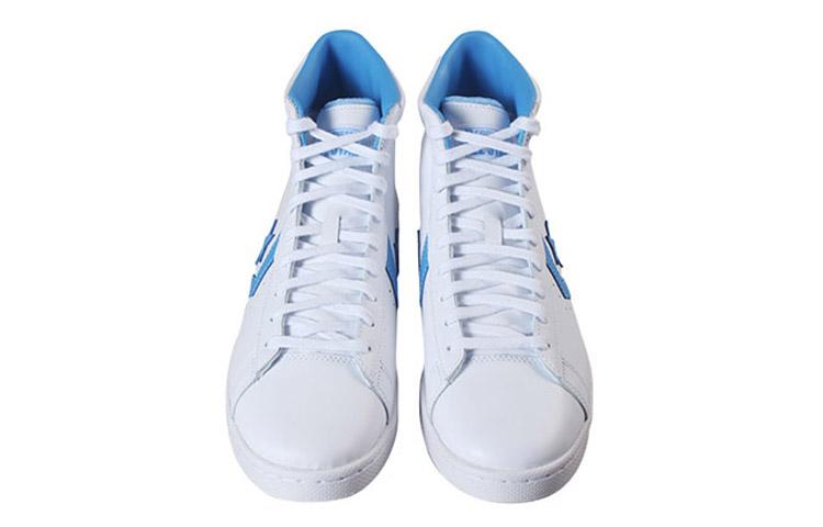 Кожаные Converse Hi 'Бело-синие' 166813C