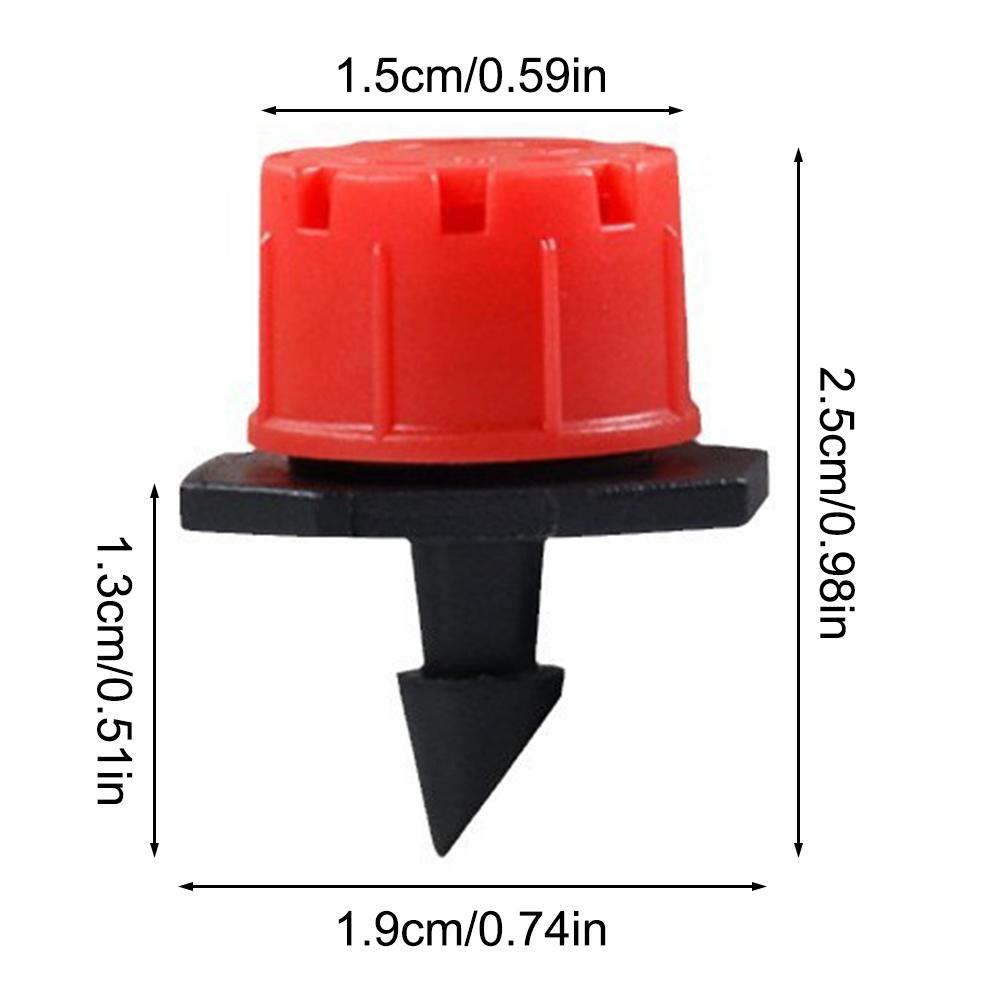 50/100pcs Adjustable Irrigation  Garden 1/4'' Emitter Dripper Micro Drip Irrigation Sprinklers for Watering System