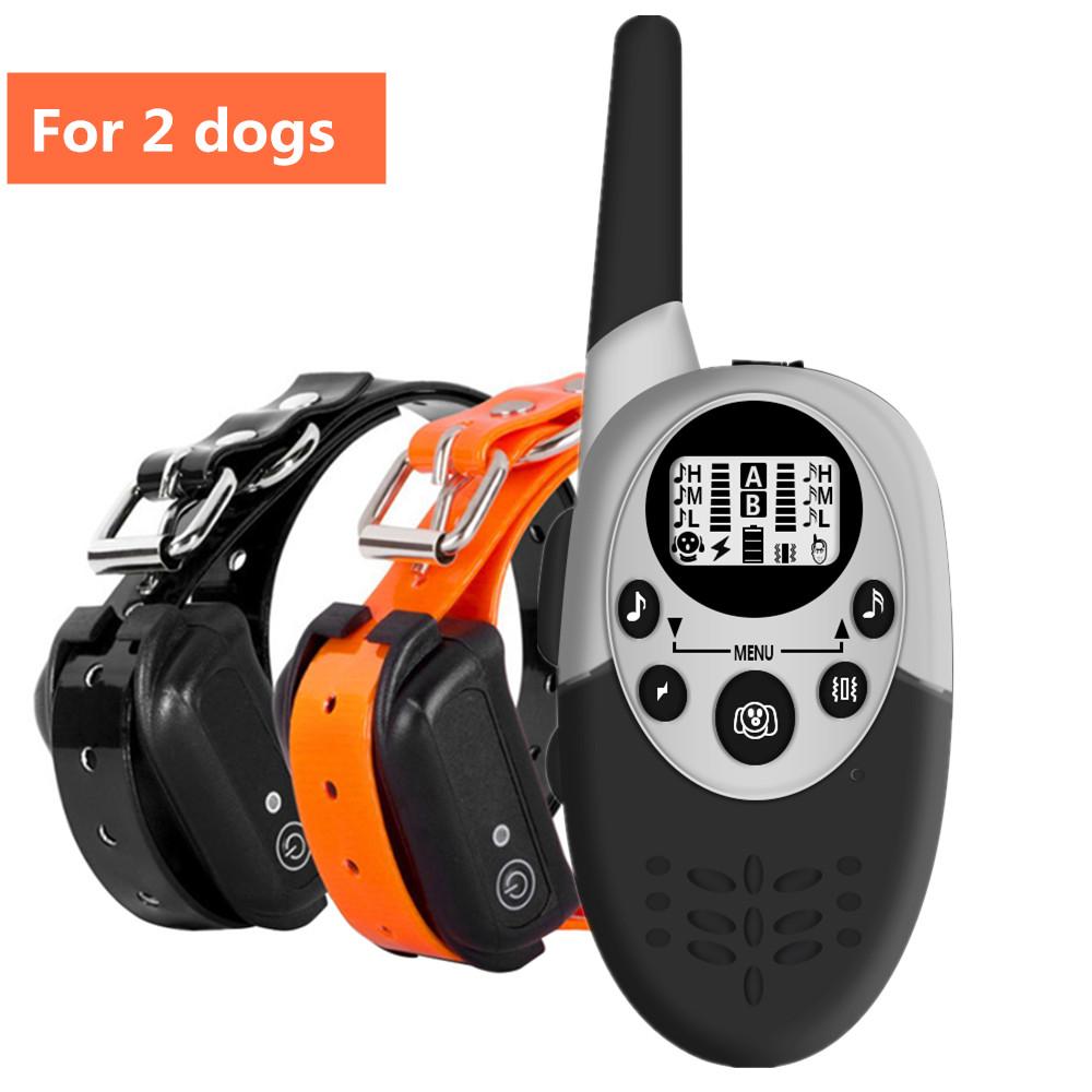 1000m Waterproof Dog Training Collar Rechargeable Anti Barking Control Sound Remind Vibration Shock Receiver