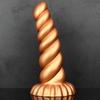 Soft Silicone Gold Manual Backyard Pull Bead Large Suction Cup Multi Size Adult Toy Shaped Penis