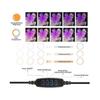 18” Ring Light with Tripod & Phone Holder - Dimmable LED Desk Light for Makeup, Videos & Live Streaming