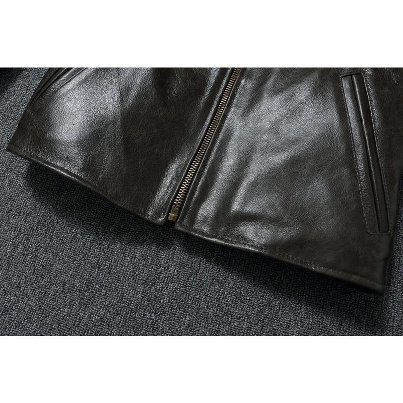 Китайский размер подлинная коровья мужская кожаная куртка мужские куртки тонкие серые коричневые воротник-стойка куртка для мужчин весна осень