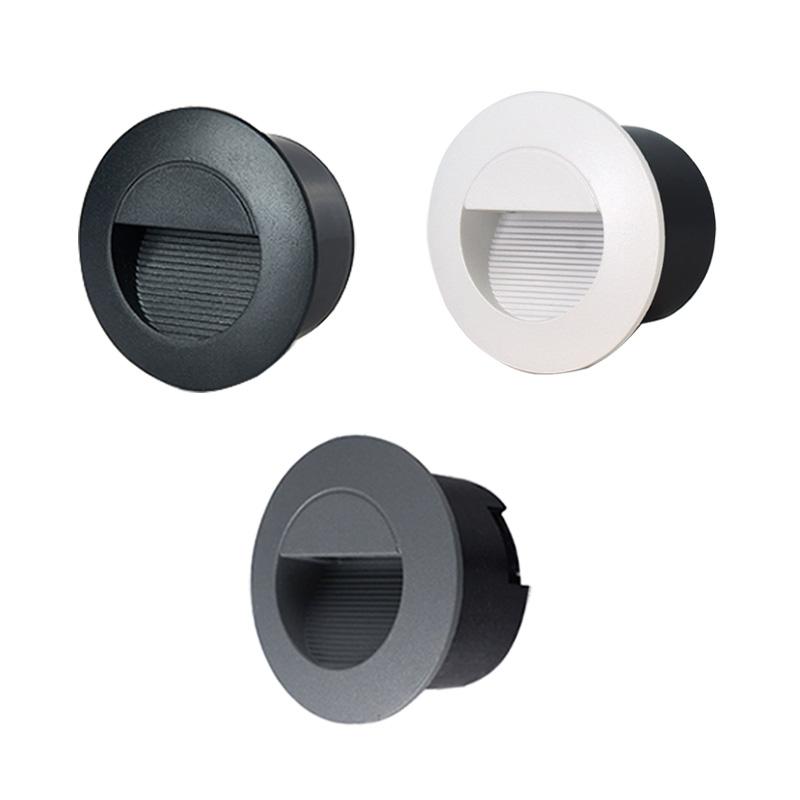 Outdoor Led Stair Light Round Wall Lamp Waterproof IP65 Nightlights Exterior Yard Lighting for Steps Ladder Balcony 3W 5W AC220V