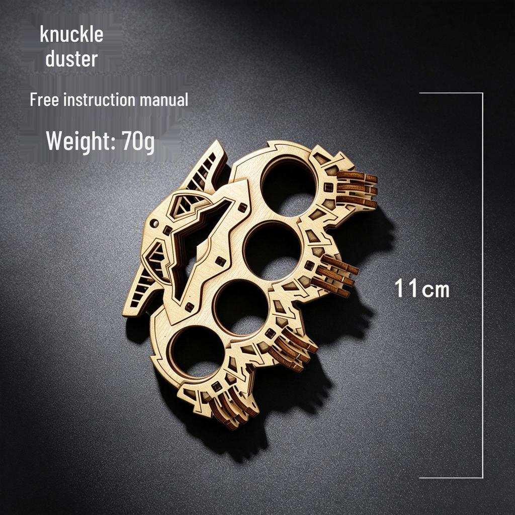 Handmade Wooden 3D Puzzle Toy - DIY Assembly Model for Kids
